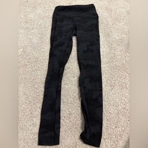 Lululemon Black Camouflage Leggings